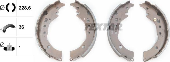 Textar 91076900 - Bremžu loku komplekts www.autospares.lv