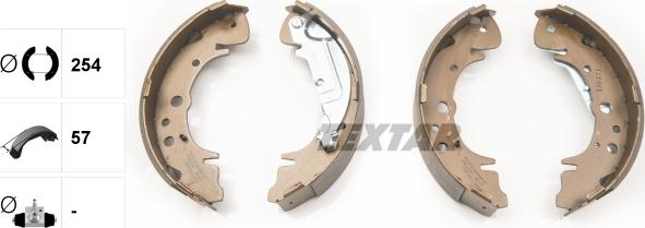 Textar 91070400 - Bremžu loku komplekts www.autospares.lv