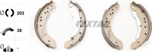 Textar 91071400 - Bremžu loku komplekts www.autospares.lv