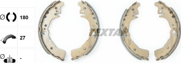 Textar 91071800 - Bremžu loku komplekts www.autospares.lv