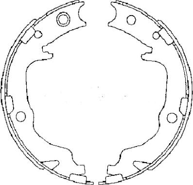 Textar 91073400 - Bremžu loku kompl., Stāvbremze www.autospares.lv