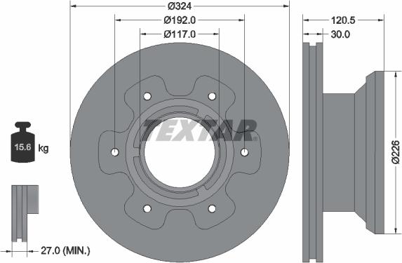 Textar 93191500 - Bremžu diski autospares.lv