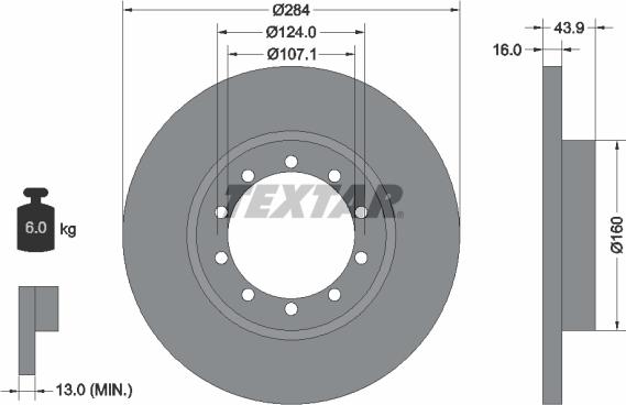 Textar 93242500 - Bremžu diski www.autospares.lv