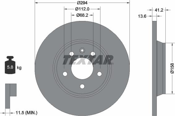 Textar 92098103 - Bremžu diski www.autospares.lv