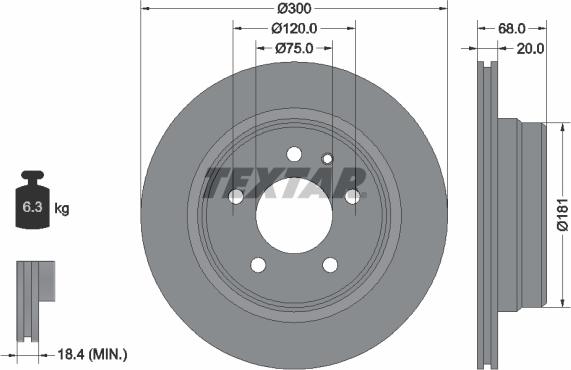 Textar 92042700 - Bremžu diski autospares.lv