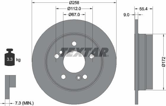 Textar 92059505 - Bremžu diski autospares.lv