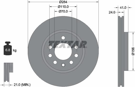 Textar 92066200 - Bremžu diski autospares.lv