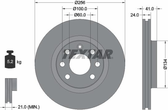 Textar 92039200 - Bremžu diski autospares.lv