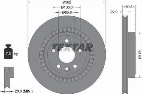 Textar 92196400 - Bremžu diski www.autospares.lv