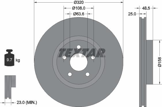 Textar 92149105 - Bremžu diski autospares.lv