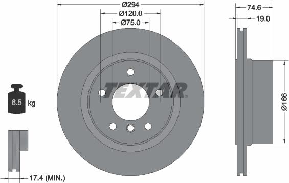 Textar 92146103 - Тормозной диск www.autospares.lv