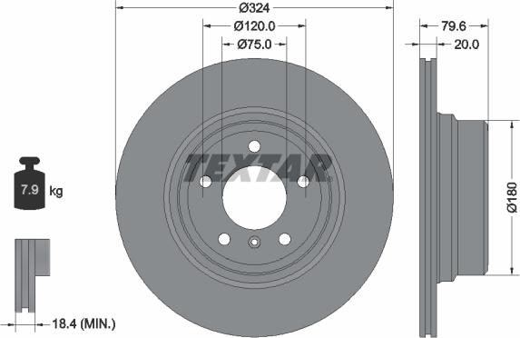 Textar 92146303 - Bremžu diski autospares.lv