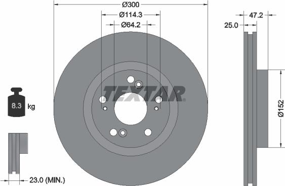 Textar 92140900 - Bremžu diski www.autospares.lv