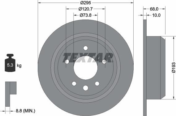 Textar 92140300 - Bremžu diski www.autospares.lv