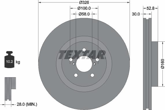 Textar 92167900 - Bremžu diski autospares.lv