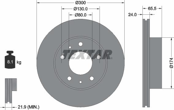 Textar 92116703 - Bremžu diski autospares.lv