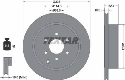 Textar 92181600 - Bremžu diski autospares.lv