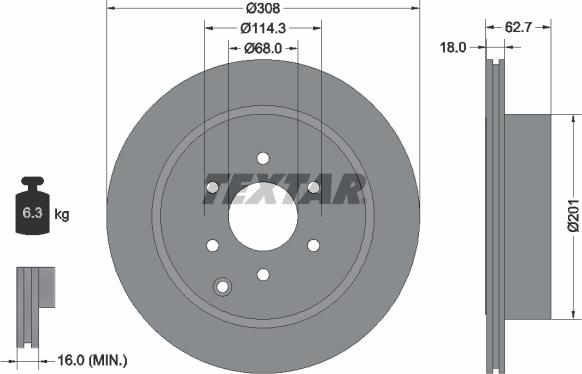 Textar 92181603 - Bremžu diski autospares.lv