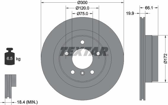 Textar 92133003 - Bremžu diski autospares.lv