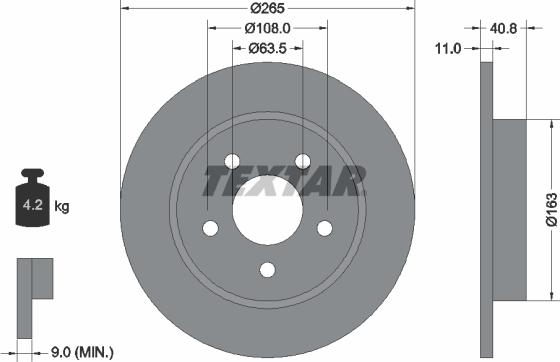 Textar 92133703 - Brake Disc www.autospares.lv