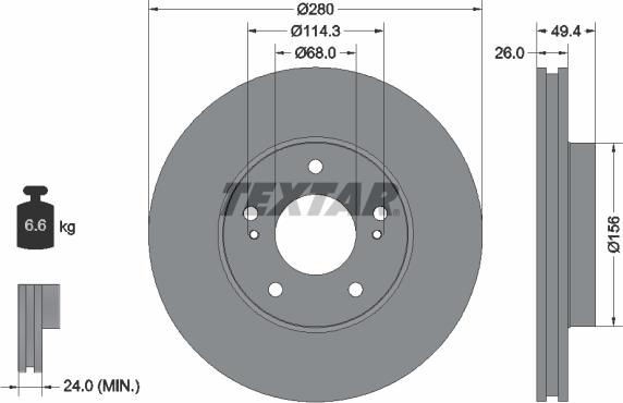 Textar 92179003 - Bremžu diski autospares.lv