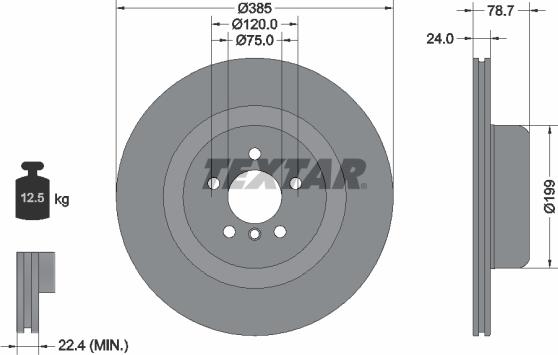 Textar 92311005 - Bremžu diski www.autospares.lv