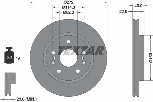 Textar 92329603 - Bremžu diski autospares.lv