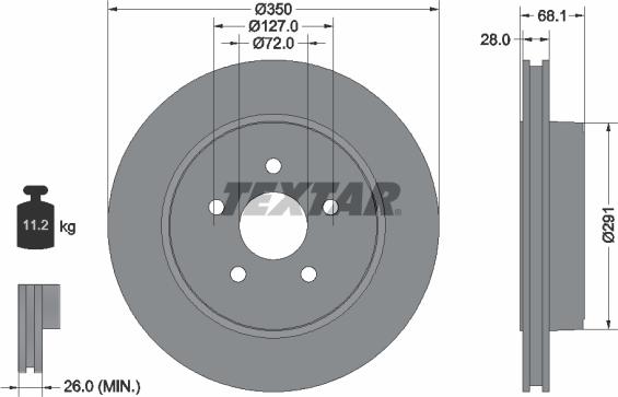 Textar 92269803 - Bremžu diski autospares.lv