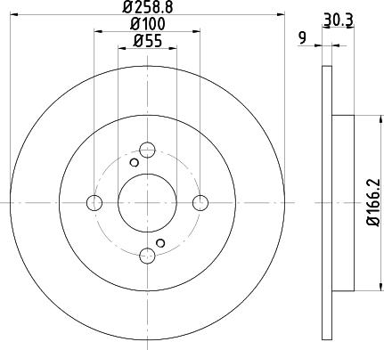 Textar 92261603 - Bremžu diski www.autospares.lv