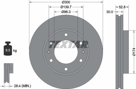 Textar 92203800 - Bremžu diski www.autospares.lv