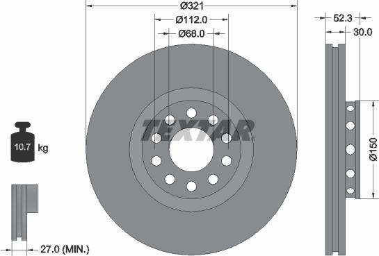 Textar 92207405 - Bremžu diski autospares.lv