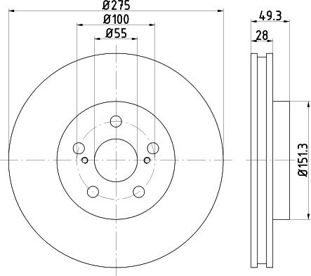 Textar 92284703 - Bremžu diski www.autospares.lv