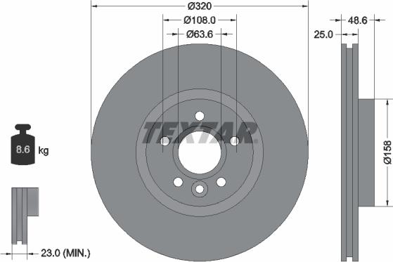 Textar 92282105 - Brake Disc www.autospares.lv