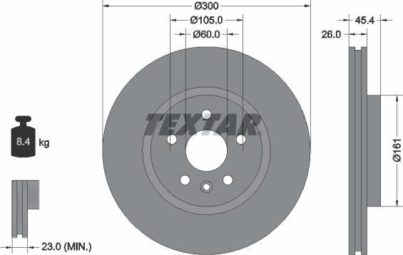 Textar 92277205 - Bremžu diski autospares.lv