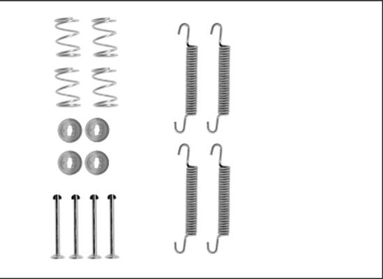 Textar 97043400 - Piederumu komplekts, Stāvbremzes mehānisma bremžu loks www.autospares.lv