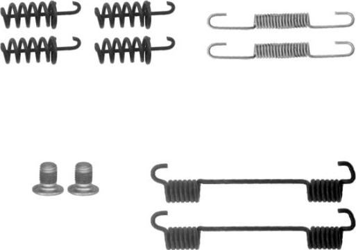 Textar 97038300 - Piederumu komplekts, Stāvbremzes mehānisma bremžu loks www.autospares.lv