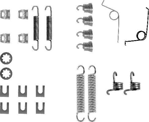 Textar 97022600 - Piederumu komplekts, Bremžu loki www.autospares.lv