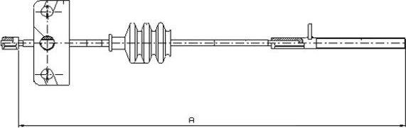 Textar 44044200 - Trose, Stāvbremžu sistēma www.autospares.lv