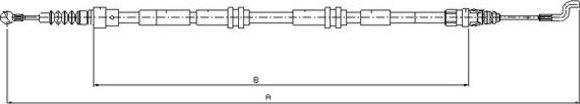 Textar 44046500 - Trose, Stāvbremžu sistēma www.autospares.lv