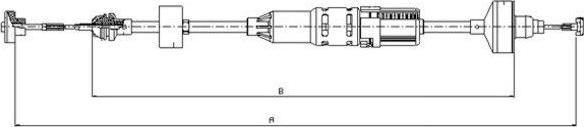 Textar 58001400 - Trose, Sajūga pievads www.autospares.lv