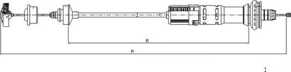 Textar 58010800 - Trose, Sajūga pievads autospares.lv