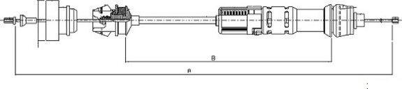 Textar 58011300 - Трос, управление сцеплением www.autospares.lv