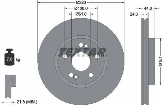 Textar 89010600 - Bremžu komplekts, Disku bremzes www.autospares.lv