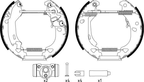 Textar 84049200 - Bremžu loku komplekts autospares.lv