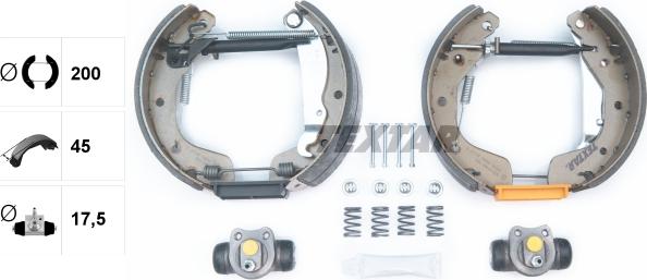 Textar 84044903 - Bremžu loku komplekts www.autospares.lv