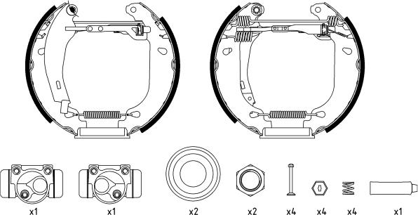 Textar 84045201 - Bremžu loku komplekts autospares.lv