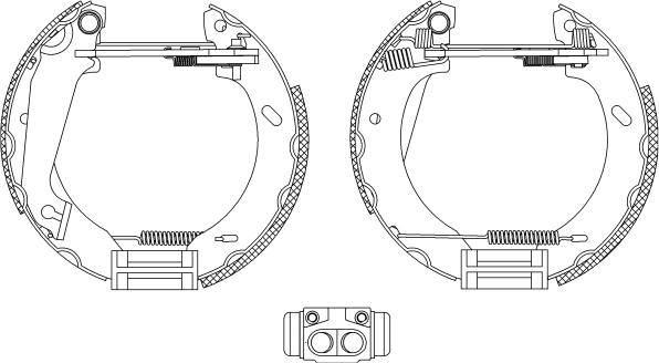 Textar 84043802 - Bremžu loku komplekts autospares.lv