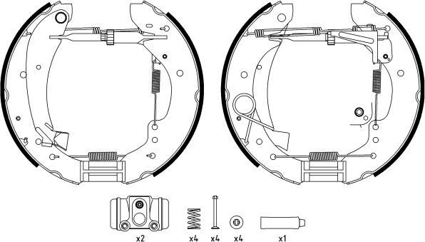 Textar 84047901 - Bremžu loku komplekts www.autospares.lv