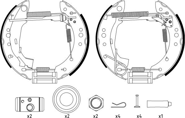 Textar 84059801 - Bremžu loku komplekts www.autospares.lv