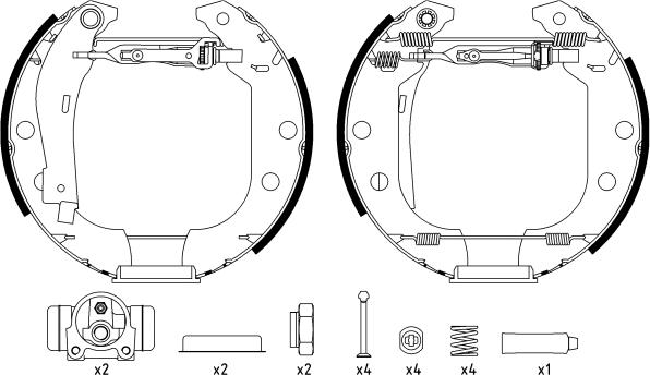 Textar 84056601 - Bremžu loku komplekts www.autospares.lv